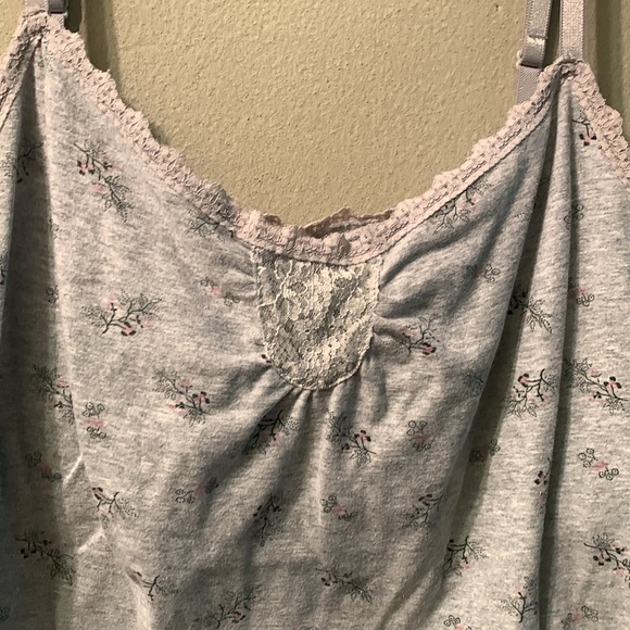Women’s Gray with print and lace, camisole - Picture 2 of 7